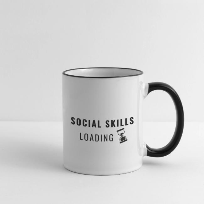 social skills loading tekst op mok